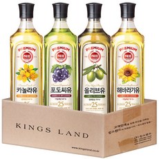 해표900ml(카놀라유+포도씨유+올리브유+해바라기유), 1세트, 900ml