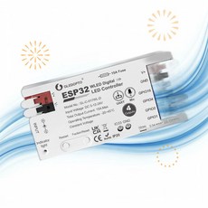 Sogledwow 소글드와우 RGB 컨트롤러 ESP32 WLED IC LED 스트립 4채널 출력 15A 퓨즈 마이크 SL