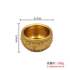 黃銅招財擺件 金蟾聚寶盆 香爐 存錢罐 居家風水 客廳裝飾 工藝品 禪風+5.7cm金蟾聚寶盆【2.5寸】