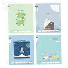 Elaris 초등 1-2 10칸 쓰기 10개 세트 랜덤 초등학교공책