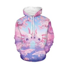 WELLFLYHOM 여성용 스웨트셔츠 풀오버 후드 청소년 스포츠웨어 가을 상의 무심한 킹 찰스 스패니얼 도그