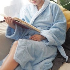 凱美棉業 MIT台灣製 純棉加厚超強吸水浴袍 頂級微米開纖紗, 隨機出色, 1個