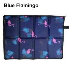 휴대용 접이식 캠핑 매트 폼 시팅 패드 방수 천 비치 더러움 방지 하이킹 시트 야외용, 2. Blue Flamingo