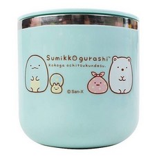 角落小夥伴 304不鏽鋼兒童單手柄杯 附蓋環保水杯, 藍色, 1個