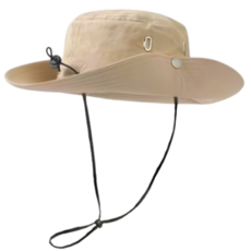 사각마켓 여름 등산 낚시 사파리 벙거지 모자, 베이지