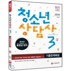 2016 청소년상담사 3급 기출문제해설, 시대고시기획 시대교육