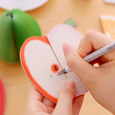 핫셀러 과일 메모지 입체 풋사과, 오렌지
