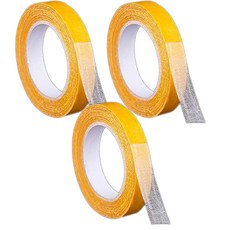 초강력 면사 테이프 양면 접착 고정, 3개, 2cm x 20M