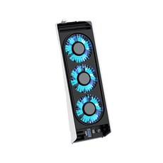 이이네 PS5 Slim용 스마트 온도 제어 냉각팬 발열방지 디스크/디지털 모델 겸용 플스5 슬림 쿨러 쿨링팬, PS5쿨링팬, 1개
