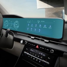 [오카] 4세대 카니발 KA4 호환 용품 파노라마 디스플레이 네비게이션 풀커버 보호 필름 스크래치 지문 방지, 1GB, 네비보호필름