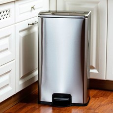 편의점 라면국물통 음식물 음쓰 스테인레스 실버 쓰레기통 30L 샌드, H. 사각형 모델 40 리터 샌딩