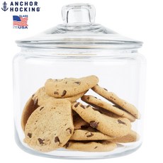 美國安佳 儲物罐 2.8L 餅乾罐 飼料罐 玻璃罐 附玻璃上蓋, 1個