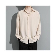 商務男士長袖襯衫 薄款防皺免燙、耐磨透氣，素色翻領設計，大碼舒適款