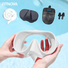 핏노바 오션핏 올인원 스노쿨링 세트, 샌드화이트