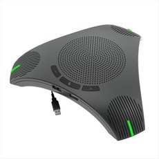 USB 스피커 폰 컨퍼런스 마이크로폰 전 방향 컴퓨터 마이크 360 ° 음성 키가있는 음성 픽업