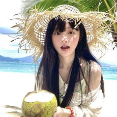 拉菲草帽 大帽簷鏤空透氣 沙灘遮陽帽 海邊度假穿搭, 主圖色 太陽花全鏤空 大簷 拉菲草