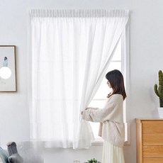 무타공 나비주름커튼 사생활보호 비침없는 눈부심제로 햇빛차단 커튼 150X150 150X200 (Araium)