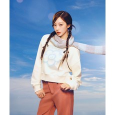 와키윌리 WACKY WILLY [지젤 ]우먼스 빅릴리 그래픽 크롭 맨투맨 (3 colors) WA2503CR62 218168