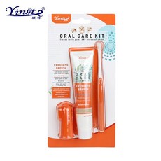 穎特 寵物Oral Care Kit 牙刷牙膏組, 1個