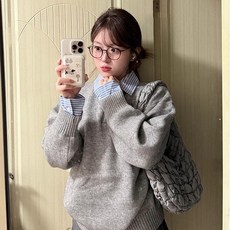 투니스 여성 캐주얼 루즈핏 투피스 디자인 니트