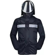 레이어 오토바이 전기차 우비 방수 라이딩 재킷 천 레인웨어, 7. 바지가 없는 싱글 레이어 탑(두꺼운 방수 코팅 +