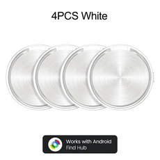 안드로이드 안티 GPS 추적기 구글 파인드 마이 에어태그 휴대용 장치 로케이터 자전거용, 02 White-4pcs