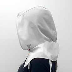 스컬독 골프 후드형 햇빛가리개 마스크 모자 안면 페이스커버 자전거 낚시 등산, 후드형 햇빛가리개 화이트, 1개