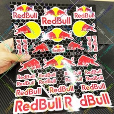 레드불 오토바이 스티커 탱크 로고 헬멧 엠블럼 데칼 비닐, B1025-1