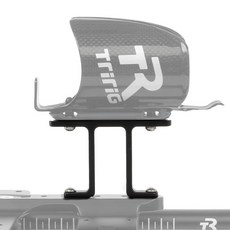 TRIRIG 트라이애슬론 자전거 물병 케이지용 BTA 라이저 전면 에어로바 마운트 80mm T6-6061 합금 - 사이클링 도로 및 TT 핸들바 공기 역학적 설정을 위한 높은, 1개