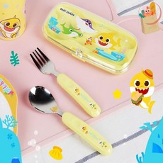 랄라온 아기상어 수저포크세트 어린이식기세트