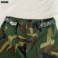 DFMEI 迷彩腰帶女彈力褲子收腰神器免打孔鬆緊學生軍訓專用皮帶