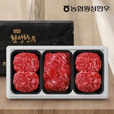 기타 [농협횡성한우] 1등급 정육세트 2호1.2kg (불/불/국), 1박스