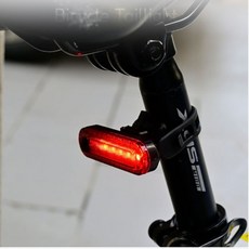 자전거후방등 LED 안전라이트 야간주행 충전식 경고표시 후미등, 1개, Io TA035 자전거 후미등