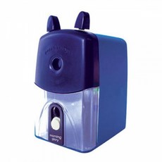 모닝글로리 듀얼 연필깎이 1개 블루 2홀 수동형 초등학생 준비물, 모닝글로리 듀얼 연필깎이 1개 블루 2홀 수동형 초등학