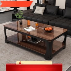 커피테이블 강화유리 거실테이블 낮은 쇼파테이블 거실탁자, 2. 화이트 프레임블랙, 140x60x60cm