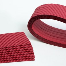 뮤즈 롱롱 띠골판지 컬러 17종 택1 / 길이 50cm 폭 1cm, 1개, 와인