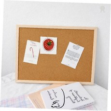 사무실 가정 메모 사진 문서 고정 천연 코르크 게시 보드 벽부착 정리 수납, 상세페이지 참조