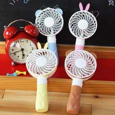 [날쌘거북이] 15000 토끼 곰 애니멀 선풍기 USB충전식 대용량배터리 무선 핸디 미니팬 KC 안전인증 배터리 전파안전인증 2단계 풍량조절 조용하고 강력한 더위야 가라!!, 블루, 1개