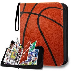 HESPLUS 900 포켓 야구 농구 축구 카드 바인더 앨범 포토북, 카드 400장, 농구  카드 400장, 1개