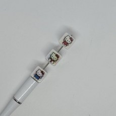 B55 볼펜꾸미기 볼꾸 동대문 꾸미기 DIY 사각 큐브 고양이 KT 캣