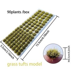 개박스 불규칙 모델 잔디 클러스터 미니어처 모형 모래 테이블 장면 재료, 1개, 2. QH