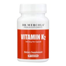 DR. MERCOLA 維他命K2保健膠囊 180mcg, 90顆, 1罐