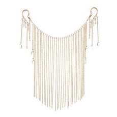 빈티지 중국 스타일 술 베일 마스크 여자 금속 체인 얼굴 마스크 가장 무도회 춤 얼굴 커튼 매력적인 보석