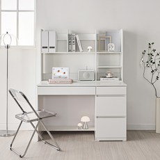 동서가구 E0 클레오 1200 책상 세트 DF926941, 화이트