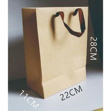 赤牛皮紙袋 22X28X11CM 25個/包, 1個, 現貨公版手提紙袋