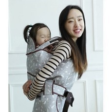 아기포대기 국산 편한아기띠 여름포대기, 그레이래빗(버클형)
