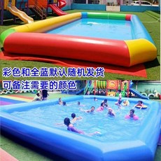 야외 수영장 에어바운스 에어풀장 펜션 물놀이장 워터파크 볼풀장, 높이 60cm (5x6m) 시장 두께
