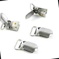 스텐 악어 클립 멜빵 집게 캠핑 천막 타프 셀프 의류 부자재 가방 연결 고리 홀더 버클, 1개