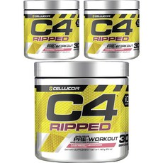 CELLUCOR C4 Ripped預鍛鍊粉 覆盆子檸檬風味, 3罐, 183克