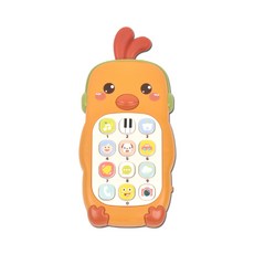 h37 오즈토이 아기 멜로디 휴대폰 버튼식 병아리 3049 영어 동요 자장가 동물 전화기 소리, 상세페이지 참조, 1개